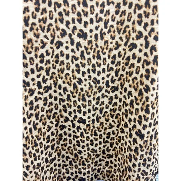 J. Jill  Leopard Print Cowl Neck Pullover LS  Top Shirt  Size 2X - Picture 6 of 9